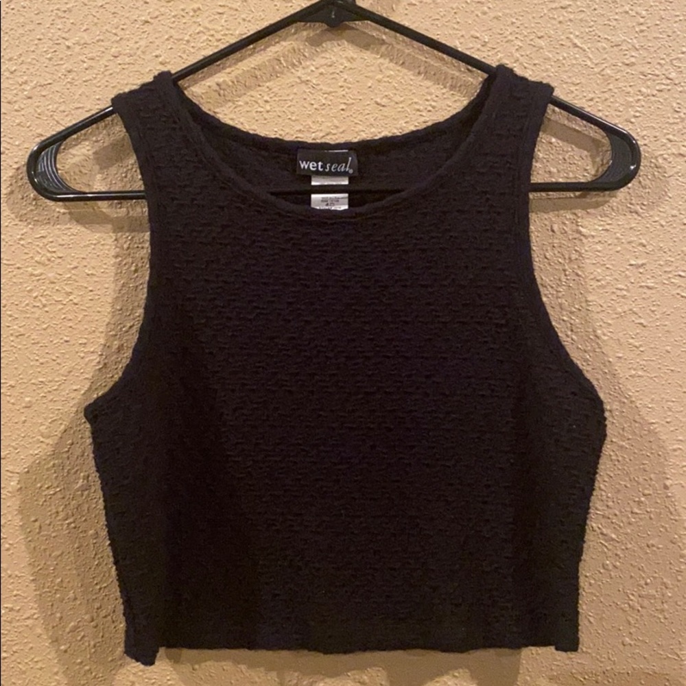 Black crop top